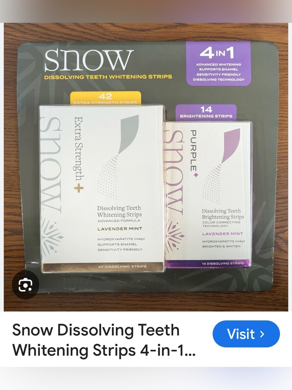Snow Dissolving Teeth Whitening Strips - sealed